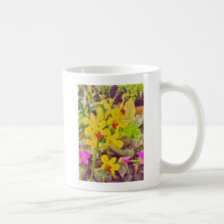 Beautiful Yellow autumn orchids Coffee Mug