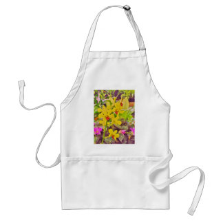 Beautiful Yellow autumn orchids Standard Apron