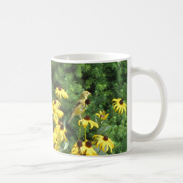 Beautiful Yellow Bird Coffee Cup (Right)