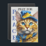 Beautiful Yellow Cat with Blue Eyes - ukraine<br><div class="desc">Beautiful Yellow Cat with Blue Eyes,  this design features a beautiful yellow cat with blue eyes. Ukraine - pray for peace.</div>