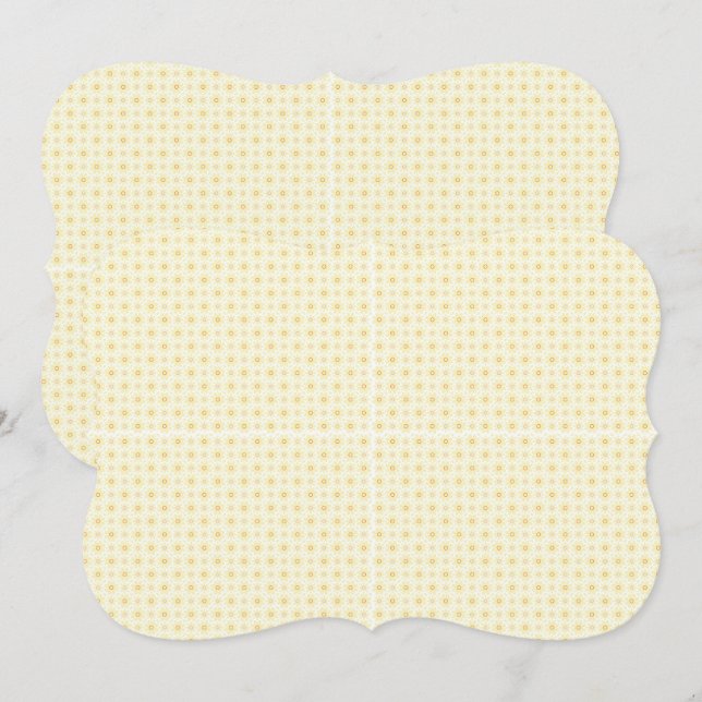 Beautiful Yellow Circles on White Background (Front/Back)