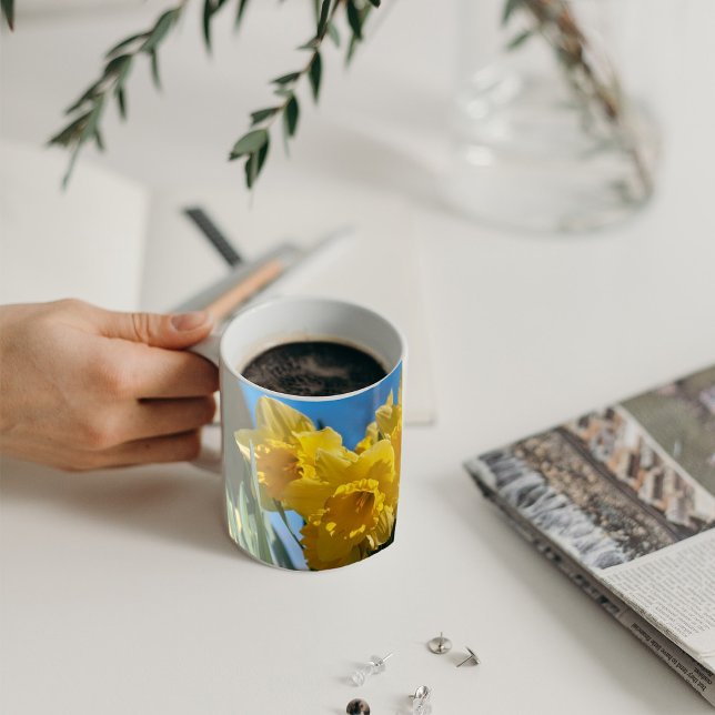 Beautiful Yellow Daffodils Coffee Mug (Creator Uploaded)