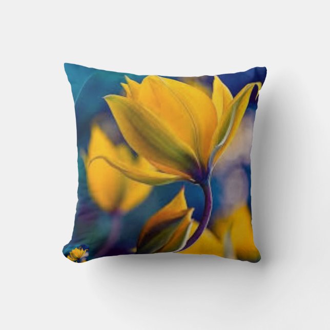 Beautiful yellow flower 💛🟡 cushion (Front)