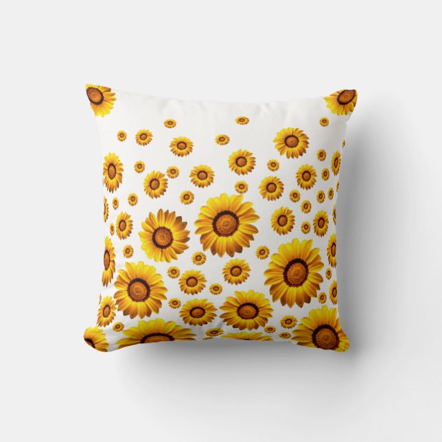 Beautiful yellow flowers cushion (Front)