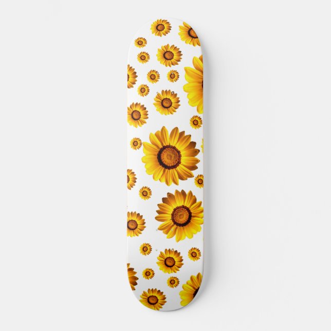 Beautiful yellow flowers  skateboard (Front)