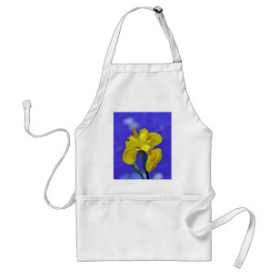 Beautiful yellow iris flower standard apron