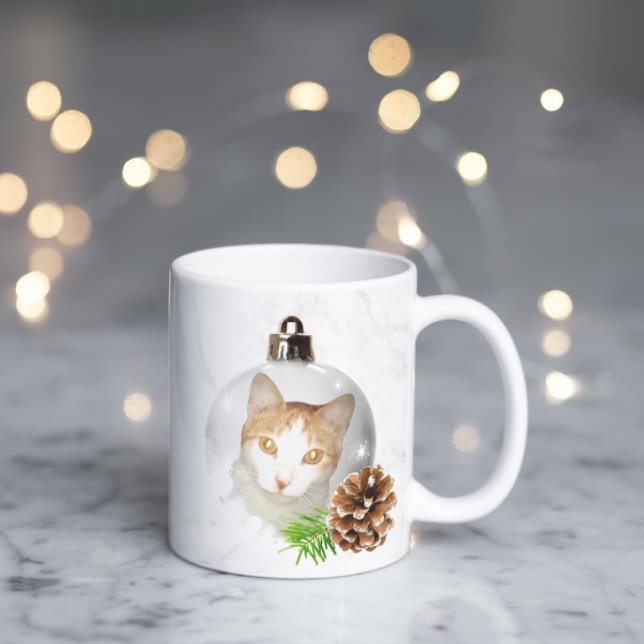 Beautiful yellow kitty christmas ornament Mug (Creator Uploaded)