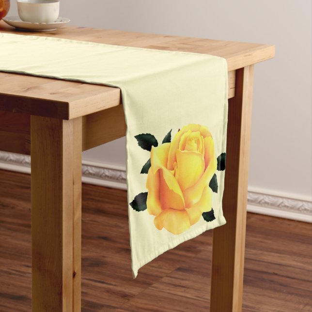 Beautiful Yellow Rose Medium Table Runner (In Situ)