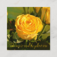 Beautiful Yellow Rose Photo Personalised
