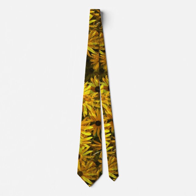Beautiful Yellow Sunflowers Neck Tie (Front)