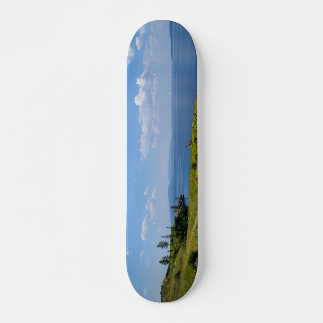 Beautiful Yellowstone Lake Skateboard (Front)