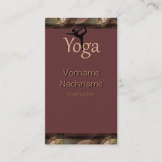 Beautiful Yoga instructor Buisness card