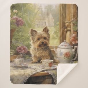 Beautiful Yorkie Sherpa Blanket