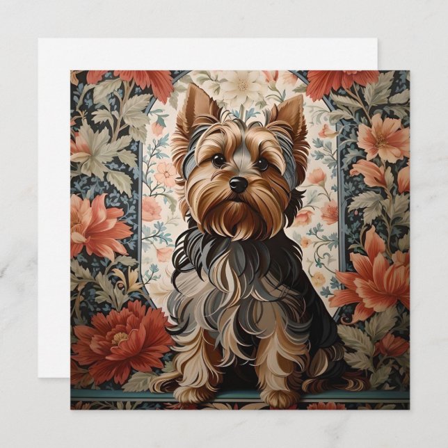 Beautiful Yorkie | Yorkshire Terrier Portrait (Front/Back)