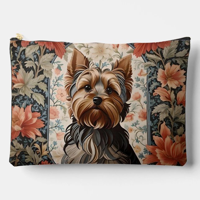 Beautiful Yorkie | Yorkshire Terrier Portrait Accessory Pouch (Front)