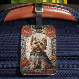 Beautiful Yorkie   Yorkshire Terrier Portrait Luggage Tag