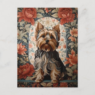 Beautiful Yorkie   Yorkshire Terrier Portrait Postcard