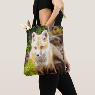 Beautiful Young Fox Kit Tote Bag
