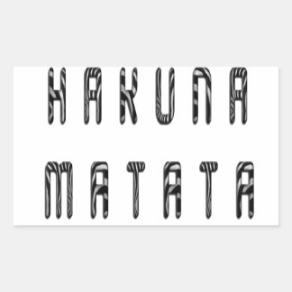 Beautiful Zebra Print Pattern Art Design Rectangular Sticker