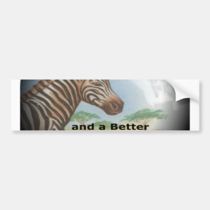 beautiful zebras Customise Product Bumper Sticker