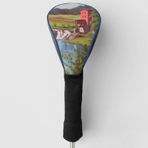 Beautifull Vineyard in yellow blue red green Golf Head Cover