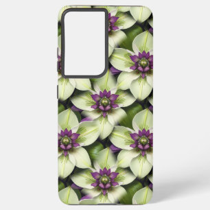 Beautifully blooming hellebore flower samsung galaxy case