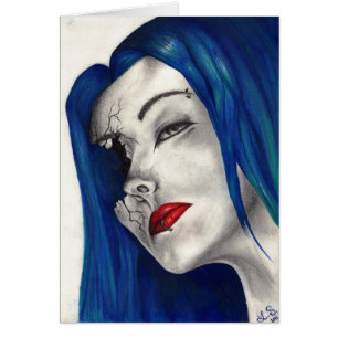 Beautifully Broken Goth Girl Fantasy Original Art