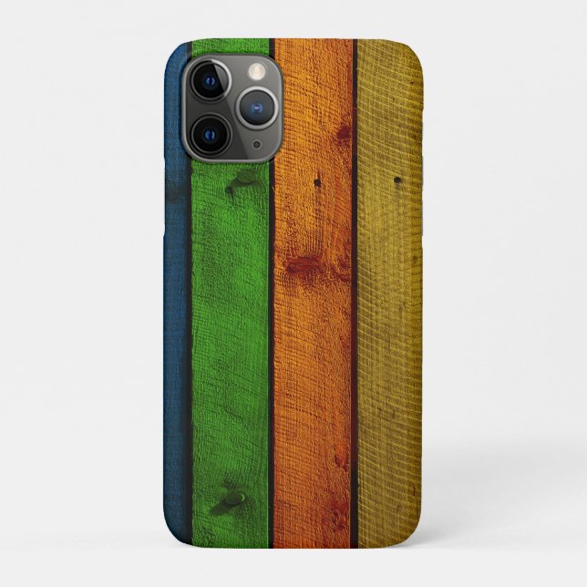 beautifully coloured wooden planks Case-Mate iPhone case (Back)
