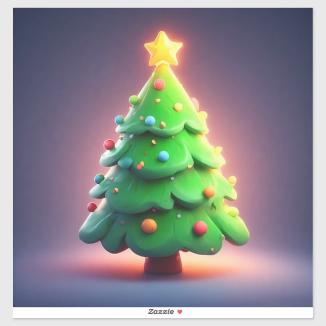 Beautifully Decorated Christmas Tree (Sheet)