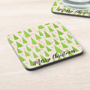  Beautifully Decorated Christmas Tree Coaster
