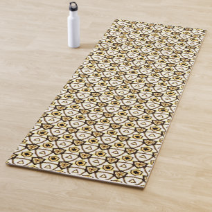 Beautifully decorated yoga mat