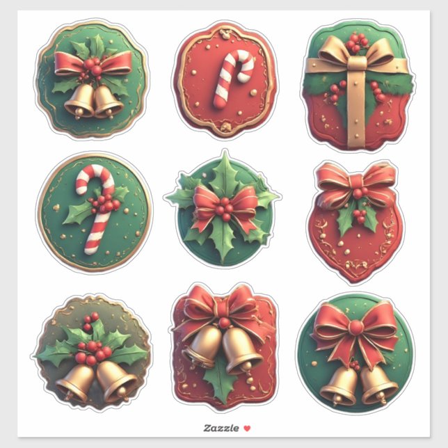 Beautifully designed Christmas cookies (Sheet)