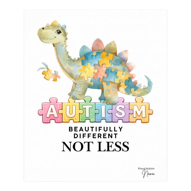 Beautifully different not less | Autism poster  (Beautifully different not less Autism poster)