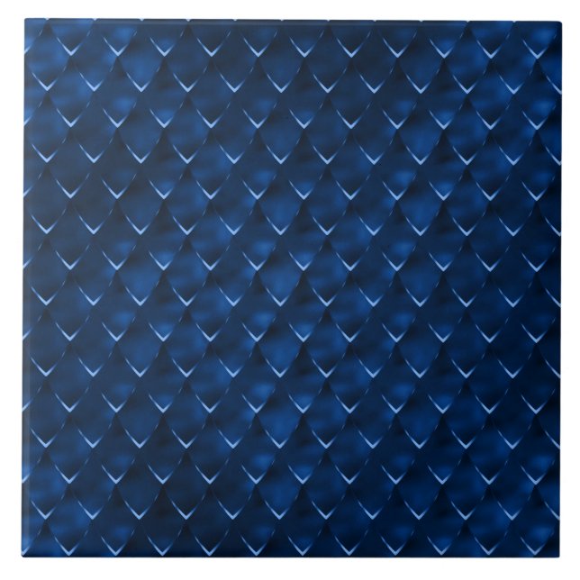 Beautifully elegant modern blue ceramic tile (Front)