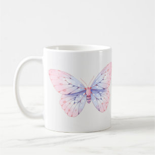 Beautifully Hand Drawn Butterfly Print Coffee Mug