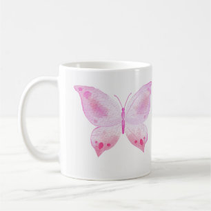 Beautifully Hand Drawn Butterfly Print Coffee Mug