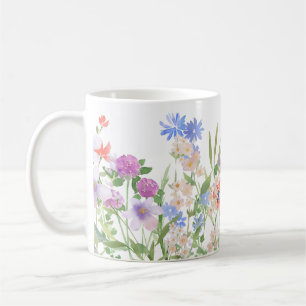 Beautifully Hand Painted Floral Print Coffee Mug