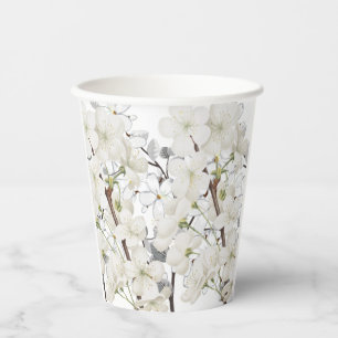 Beautifully Hand Painted Floral Print Paper Cups