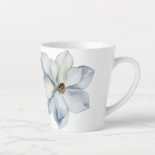 Beautifully Hand Painted Flower Print Latte Mug