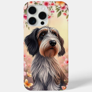 Beautifully illustrated dog iPhone 15 pro max case