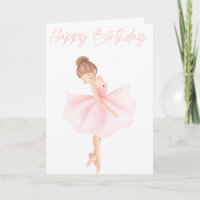 Beautifully Illustrated Little Ballerina Birthday