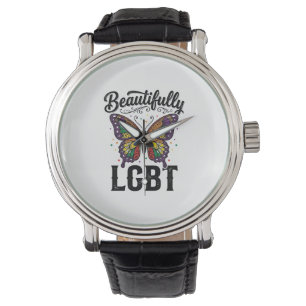 Beautifully LGBT Butterfly Vintage Pride Shirt_1 Watch