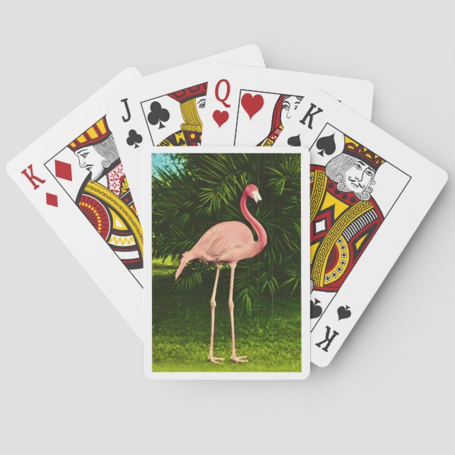 Beautifully Pink Flamingo Playing Cards (Back)