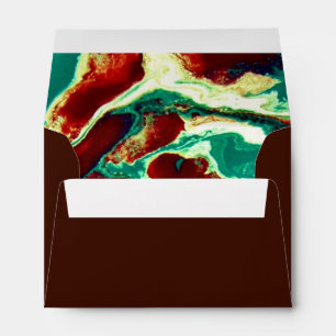Beauttiful Brown Green Yellow Marple Envelopes
