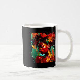 Beautuful black art african american woman coffee mug