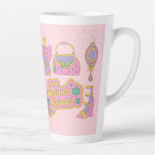 beauty 90s style icons of fashion  latte mug