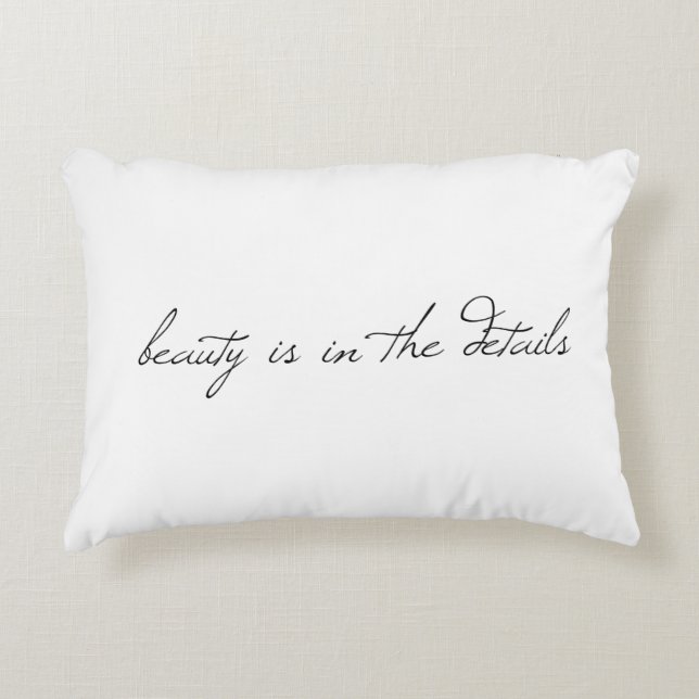 Beauty Accent Pillow (Front)