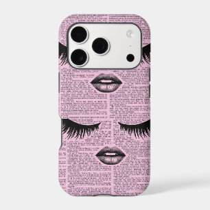 Beauty Aesthetic Pink Tough iPhone Case for Women