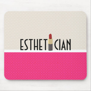 Beauty Aesthetician Red Lipstick Makeup Artist Mouse Pad