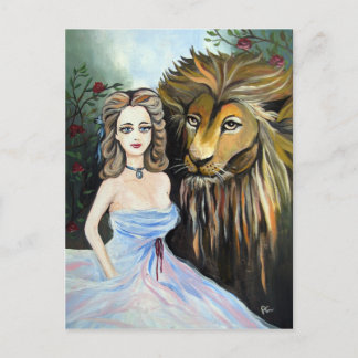 beauty and beast postcard